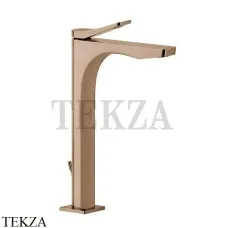 Gessi RILIEVO Смеситель для раковины высокий, с донным клапаном 59003-030, Copper глянец