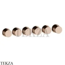 Gessi Habito Bath-shower Термостат на 5 потоков, внешняя часть 63440-030, Copper PVD