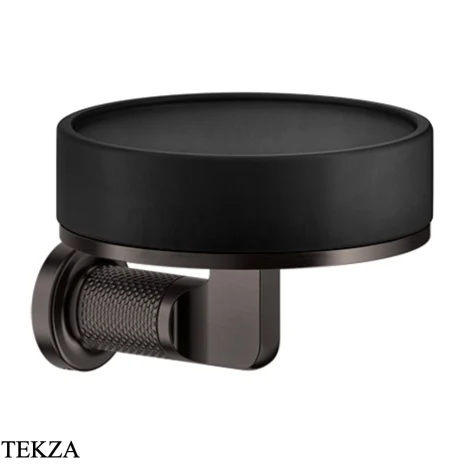 Gessi INCISO accessories Мыльница настенная, композит черный 58502-707, Black Metal Brushed