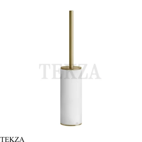 Gessi 316 ACCESSORIES Ёршик напольный, композит белый 54743-727, Brushed Brass PVD