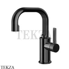 Gessi INCISO Смеситель для раковины ручка сбоку, без гарнитура 58009-706, Black Metal