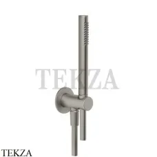 Gessi ANELLO Душевой комплект, стержневая лейка 63329-149, Finox Brushed Nickel