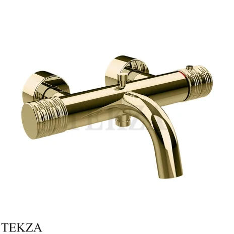 Gessi Habito TRAME Термостатический смеситель для ванны с изливом 70313-710, Brass PVD