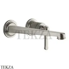 Gessi VENTI20 Смеситель для раковины длинный, внешняя часть 65088-149, Finox Brushed Nickel