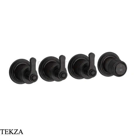 Gessi VENTI20 Термостат для душа, 3 потока, внешняя часть 65336-187, Aged Bronze