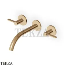 Zucchetti Isy22 Смеситель для раковины 208, внешняя часть ZIS3641.P31, brushed british gold PVD