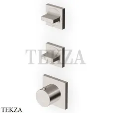 Zucchetti Aguablu Термостат для душа, 2 выхода, внешняя часть ZA5802.C3, brushed nickel