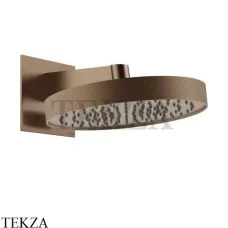 Gessi Inverso Diamantato Верхняя лейка с кронштейном D30 см 63449-708, Copper Br. PVD