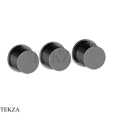 Gessi Habito Bath-shower Термостат на 2 потока, внешняя часть 63434-706, Black Metal