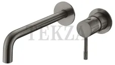 Boheme Uno Смеситель для раковины из стены, комплект с встройкой Uno 465-GM Gun Metall