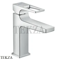 Hansgrohe Metropol Смеситель для раковины 110, с рукояткой-петлей, с донным клапаном 74506000, хром глянец