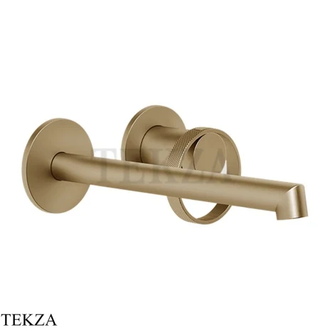 Gessi ANELLO Смеситель для раковины, с длинным изливом, внешняя часть 63383-726, Warm Steel Br. PVD