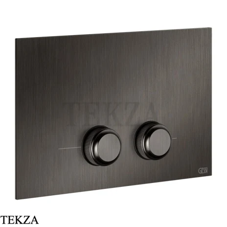 Gessi VENTI20 Клавиша смыва для Geberit Sigma 8 и Sigma 12 54651-707, Black Metal Brushed PVD