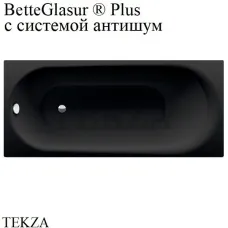 BETTE BetteComodo Ванна прямоугольная, сталь, система антишум 1251-035 PLUS, BetteGlasur ® Plus