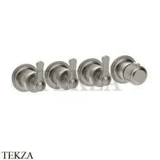 Gessi VENTI20 Термостат для душа, 3 потока, внешняя часть 65336-149, Finox Brushed Nickel