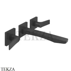 Gessi RILIEVO Смеситель для раковины на 3 отверстия, внешняя часть 59090-299, черный матовый