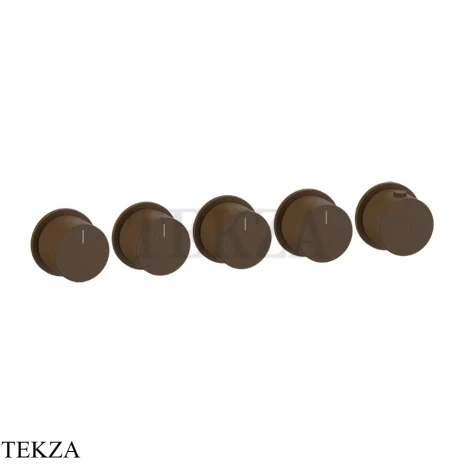 Gessi Habito Bath-shower Термостат на 4 потока, внешняя часть 63438-845, Dark Bronze