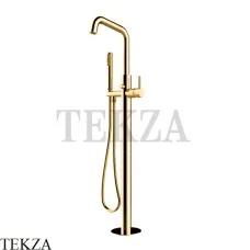 Bossini Teo Смеситель для ванны с гарнитуром, комплект Z00751.021, Золото глянец