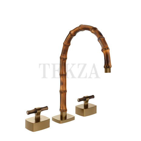 Gessi Jacqueline Смеситель для раковины на 3 отв., без донного клапана 77217-791, бронза Deep