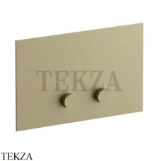 Fantini W216 Клавиша двойного смыва сочетается с TECE 91P6W216, Matt British Gold PVD