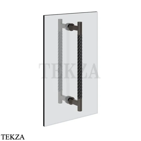 Gessi Pelle Tresse Полотенцедержатель для крепления на стекло, 45 см 78732-440, Nero/ Black Metal Br. PVD