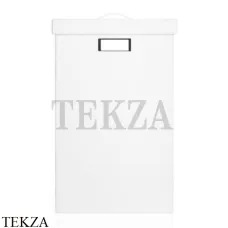 Decor Walther BROWNIE WB Корзина для белья, с крышкой 0924750, белый матовый, эко-кожа