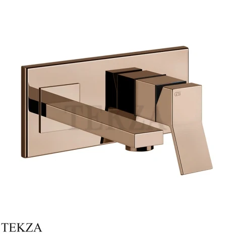 Gessi RETTANGOLO K Смеситель для раковины под размер, внешняя часть 53084-030, Copper PVD