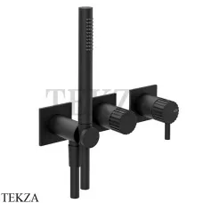 Gessi Incastri Смеситель для душа с гарнитуром, внешняя часть 75036-299, Matte Black