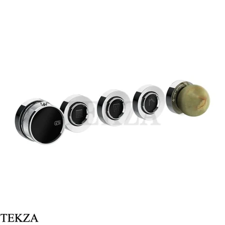 Gessi Perle Термостат для душа на 3 потока, внешняя часть 74534-031, хром глянец