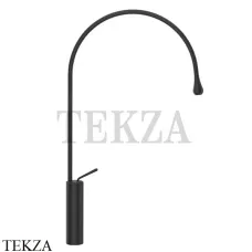 Gessi Goccia Смеситель для раковины высокий, без сливного гарнитура 33610-299, черный матовый