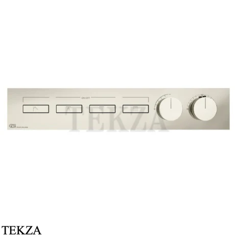 Gessi HI-FI Термостатический смеситель на 4 потока, внешняя часть 63016-720, никель глянец