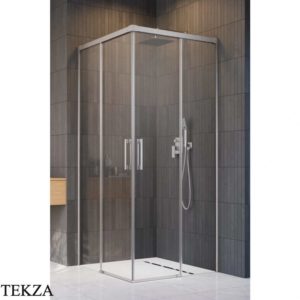 Radaway Idea KDD Душевая дверь 90 см, левая часть уголка, 387060-91-01L, брашированный никель