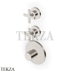 Zucchetti Gill Термостат для душа, 2 потока, внешняя часть ZGL5660.C3, brushed nickel