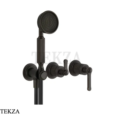 Gessi VENTI20 Смеситель для душа, с гарнитуром внешняя часть 65036-187, Aged Bronze