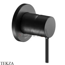 Keuco IXMO SOFT Смеситель для душа однорычажный, круг, внешняя часть 59551370201, черный матовый