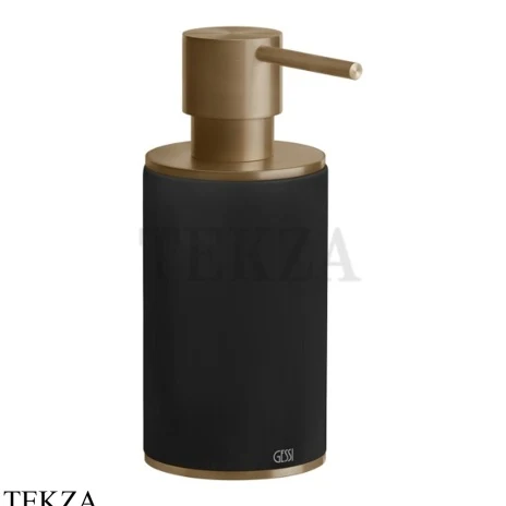 Gessi 316 ACCESSORIES Дозатор для жидкого мыла или лосьона, композит черный 54738-791, Deep Bronze Brushed PVD