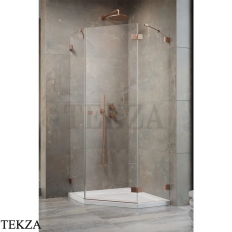 Radaway Essenza Pro PTJ Душевая дверь 63,8 см, левая, 10100000-93-01L, брашированная медь