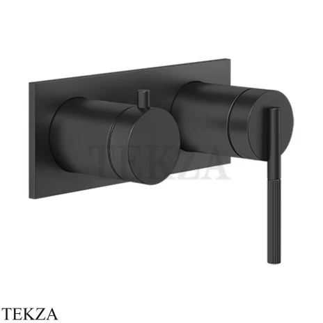 Gessi INGRANAGGIO Смеситель для душа на планке, 2 потока, внешняя часть 63579-299, Black XL