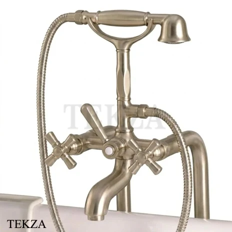 Nicolazzi TEIDE FOUR Смеситель для ванны с душевым гарнитуром 1901SE45, Silk шампань Brushed