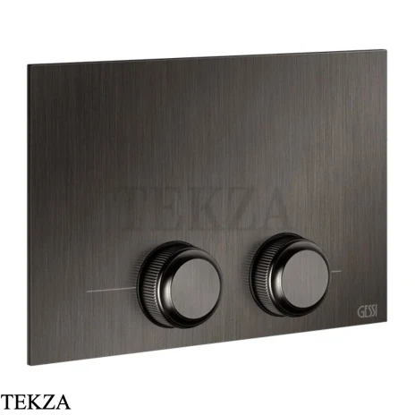 Gessi VENTI20 Клавиша смыва для инсталляции Tece 54657-707, Black Metal Brushed PVD