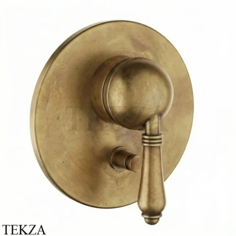 Nicolazzi El Capitan Смеситель для душа. 2 потока, внешняя часть, 3460EXTOG75, Raw Brass