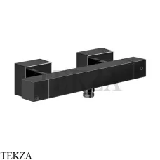 Gessi Rettangolo K Смеситель термостатический для душа 19431-706, Black Metal Gessi Rettangolo K Смеситель термостатический для душа 19431-706, Black Metal