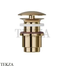 Newform Донный клапан для раковины 25-45 со свободным сливом 227.61.020, PVD Glossy Gold