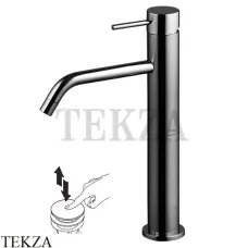 FIMA Carlo Frattini Spillo UP Смеситель для раковины высокий, с гарнитуром F3031/HCN, Black chrome