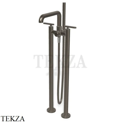 FIMA Carlo Frattini Park Line Смеситель для напольный, внешняя часть F1304/4CS, Brushed black chrome