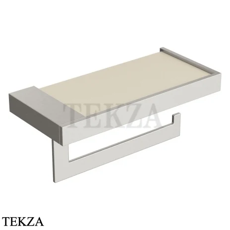 Boheme Qubic Держатель туалетной бумаги с полкой 10721-NB, nickel brush