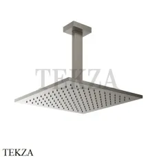 Gessi Rettangolo shower Верхний душ с потолочным кронштейном 15186-149, Finox Brushed Nickel