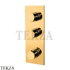 FIMA Carlo Frattini Spillo UP Термостат для душа 2 потока, внешняя часть F3869X2OR, золото глянец