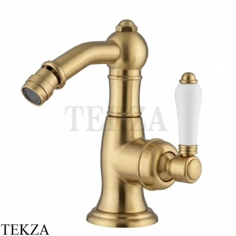 Nicolazzi Cinquanta Смеситель для биде с донным клапаном P.Mont Blanc, 3453OS76C, Brushed brass