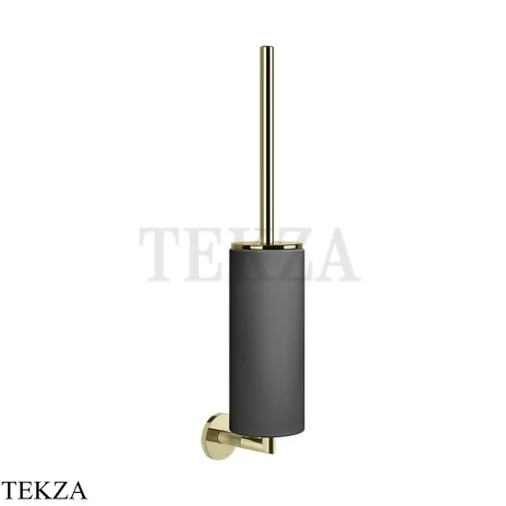 Gessi ANELLO Туалетный ершик настенный, композит черный 63720-710, Brass PVD
